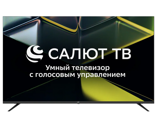  55" Телевизор LEFF 55U680T черный 3840x2160, 4K Ultra HD, 60 Гц, Wi-Fi, Smart TV, Салют ТВ 