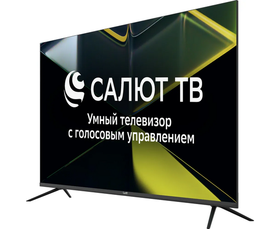  55" Телевизор LEFF 55U680T черный 3840x2160, 4K Ultra HD, 60 Гц, Wi-Fi, Smart TV, Салют ТВ 