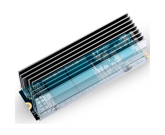  Радиатор для SSD M.2 2280 JONSBO M201 Silver (серебристый) 