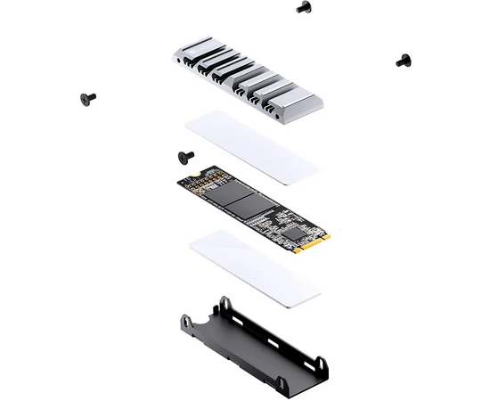  Радиатор для SSD M.2 2280 JONSBO M202 Grey (серый) 